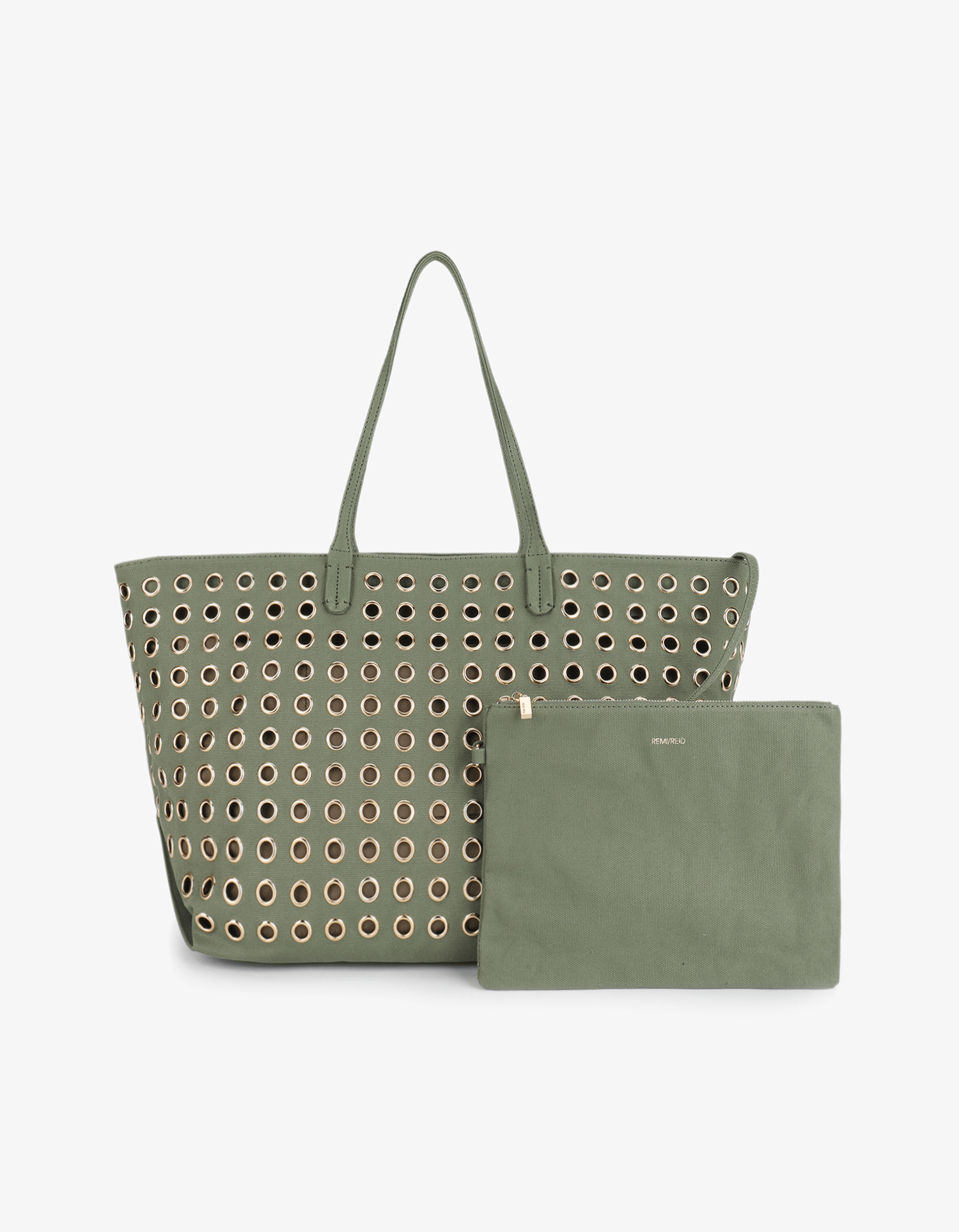 OYA GROMMET CANVAS TOTE OLIVE - REMI/REID