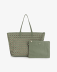 OYA GROMMET CANVAS TOTE OLIVE - REMI/REID