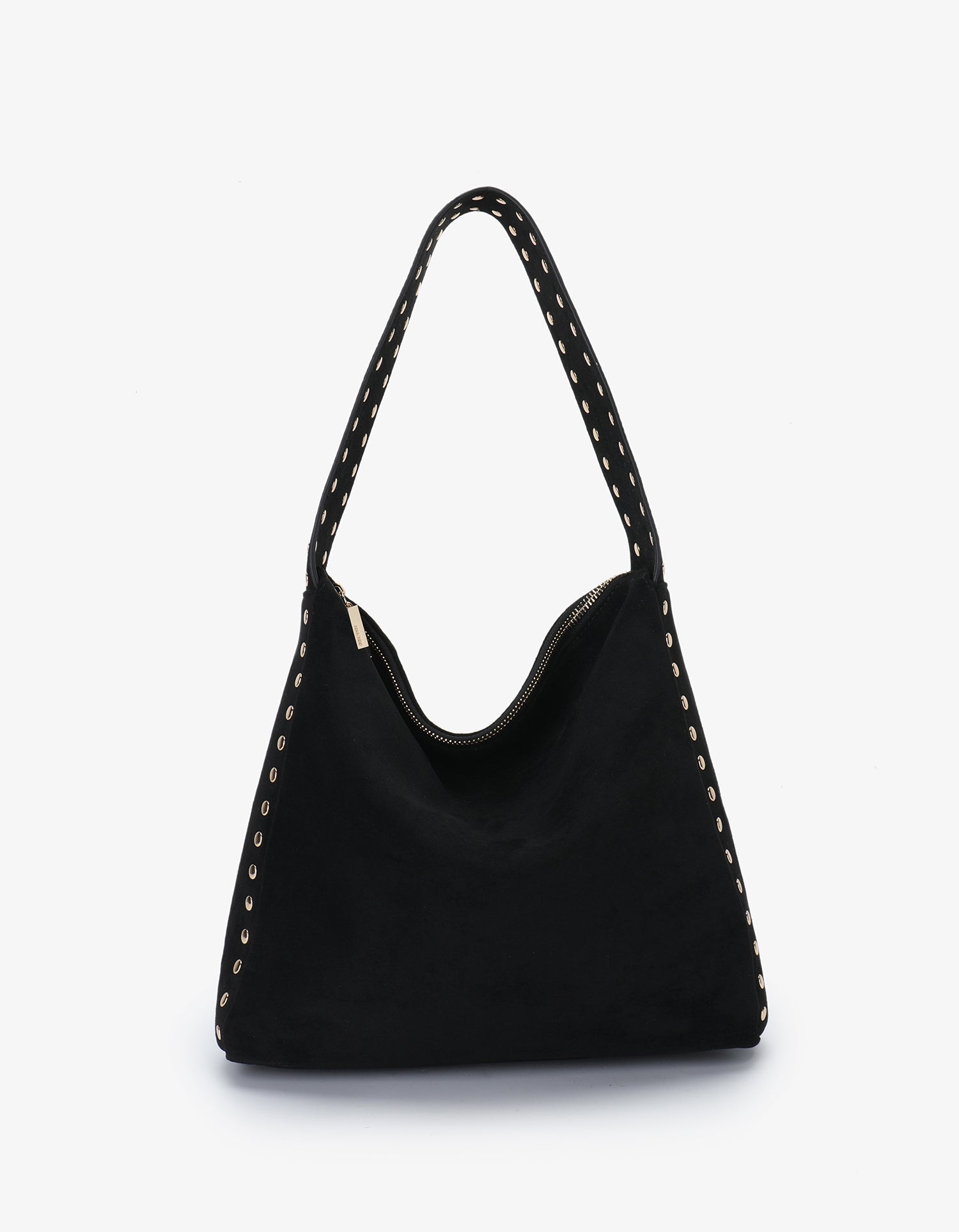 PASCAL SHOULDER STUDDED FAUX SUEDE BLACK - REMI/REID