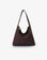 PASCAL SHOULDER STUDDED FAUX SUEDE CHOCOLATE - REMI/REID
