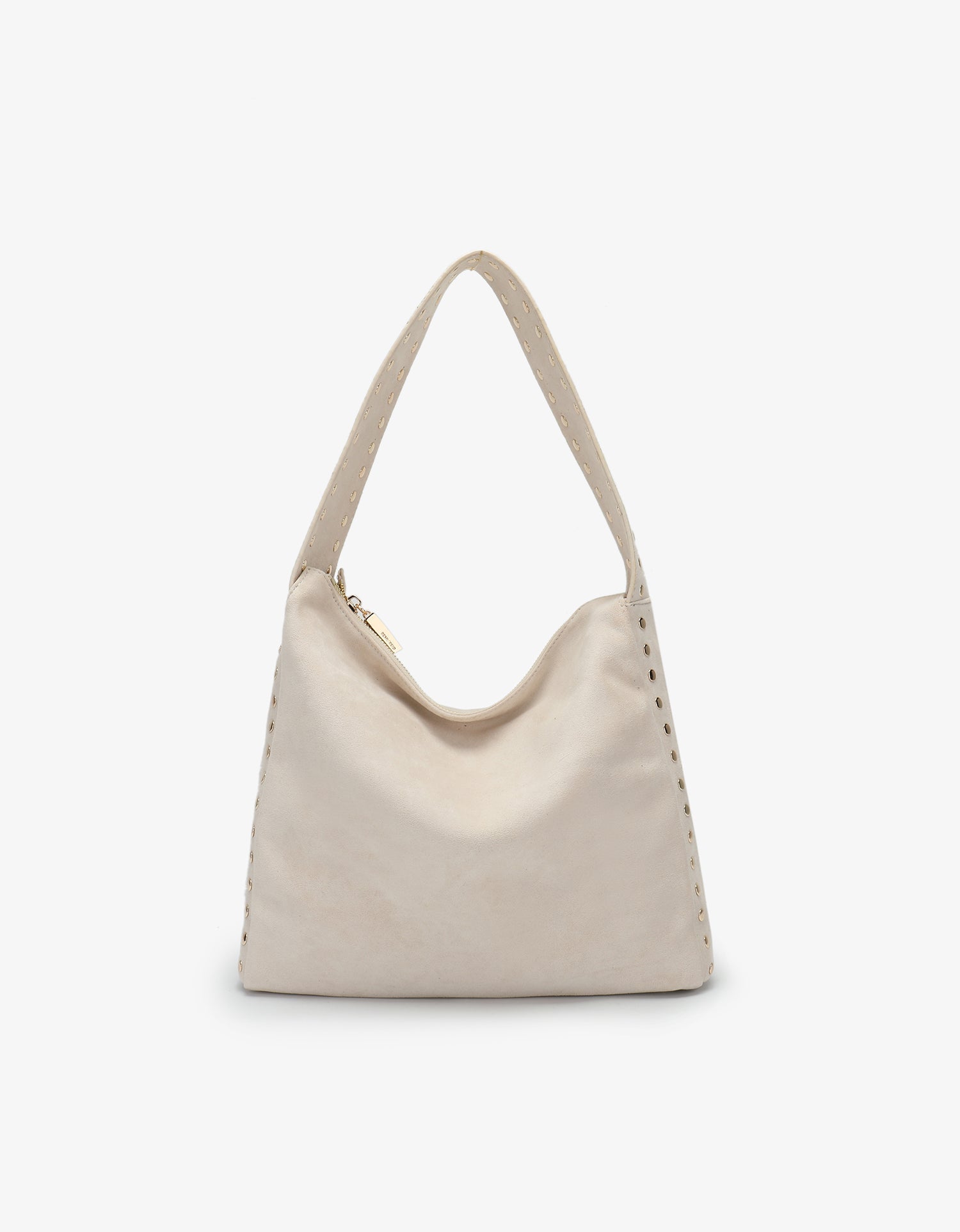 PASCAL SHOULDER STUDDED FAUX SUEDE CREAM - REMI/REID