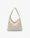 PASCAL SHOULDER STUDDED FAUX SUEDE CREAM - REMI/REID