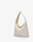 PASCAL SHOULDER STUDDED FAUX SUEDE CREAM - REMI/REID