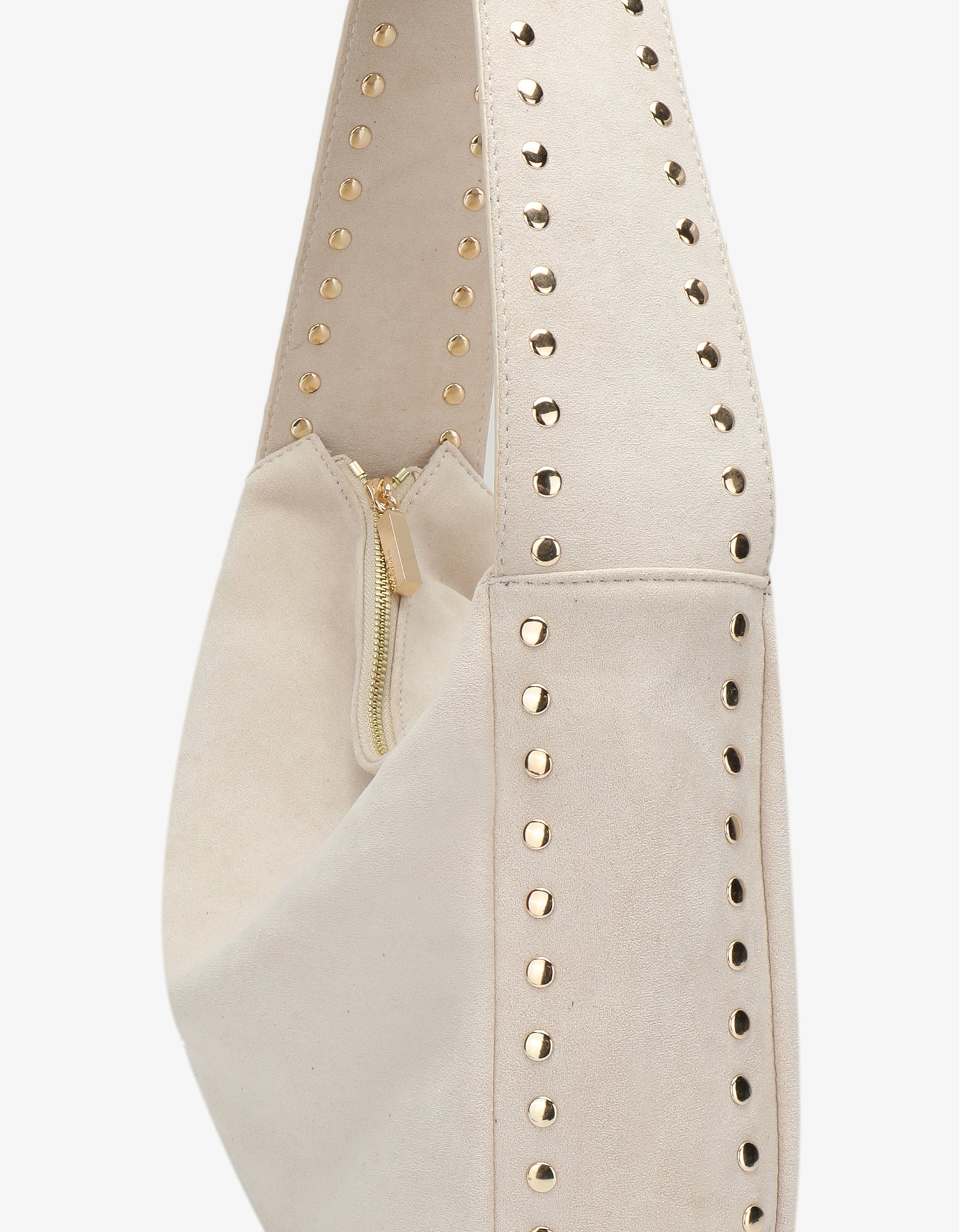 PASCAL SHOULDER STUDDED FAUX SUEDE CREAM - REMI/REID