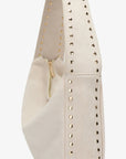 PASCAL SHOULDER STUDDED FAUX SUEDE CREAM - REMI/REID