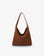 PASCAL SHOULDER STUDDED FAUX SUEDE RUST - REMI/REID
