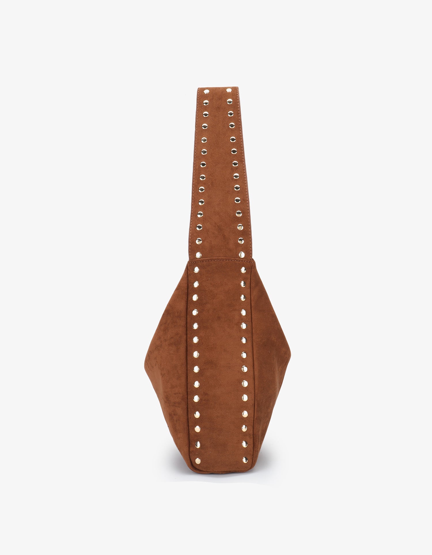 PASCAL SHOULDER STUDDED FAUX SUEDE RUST - REMI/REID