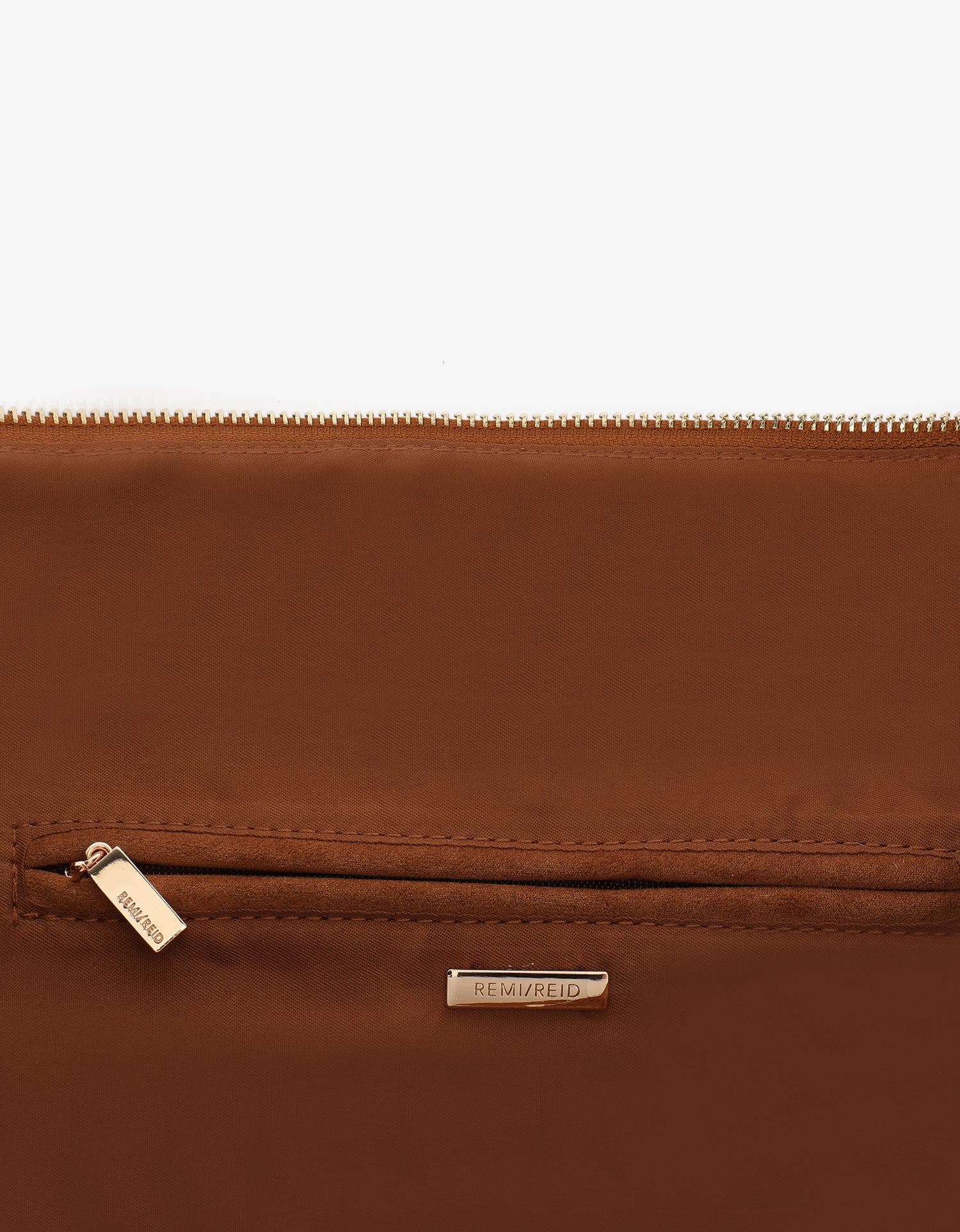 PASCAL SHOULDER STUDDED FAUX SUEDE TAN - REMI/REID