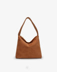 PASCAL SHOULDER STUDDED FAUX SUEDE TAN - REMI/REID