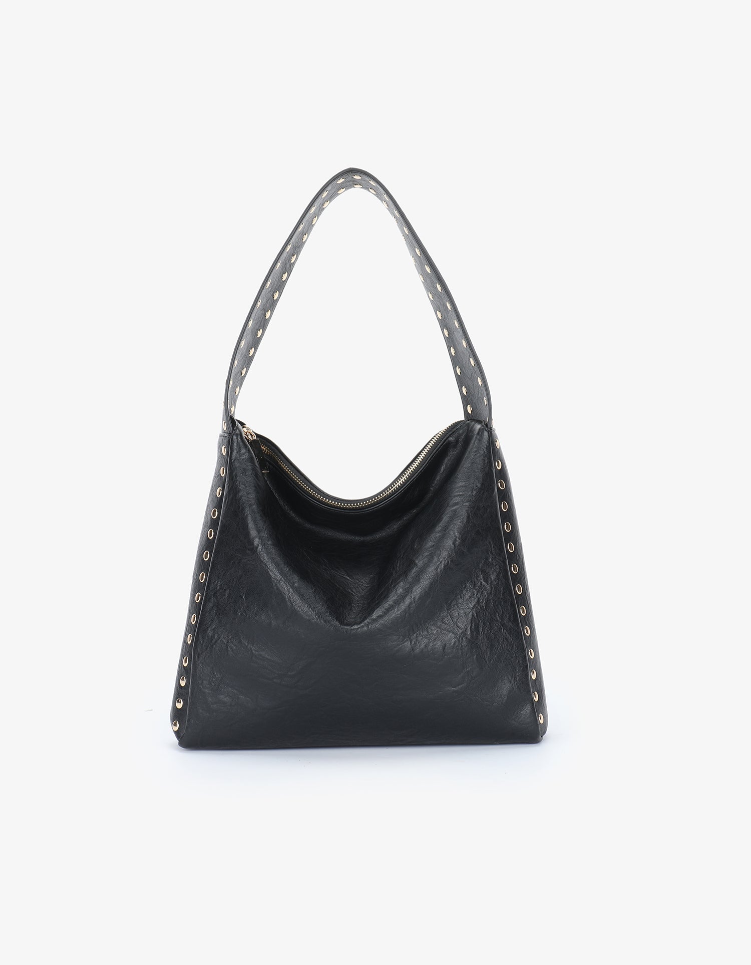PASCAL SHOULDER STUDDED VEGAN BLACK GOLD - REMI/REID