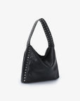PASCAL SHOULDER STUDDED VEGAN BLACK NICKEL - REMI/REID