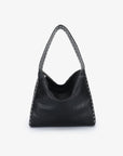 PASCAL SHOULDER STUDDED VEGAN BLACK NICKEL - REMI/REID