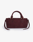 PEPPER MINI SATCHEL FAUX SUEDE AUBERGINE - REMI/REID