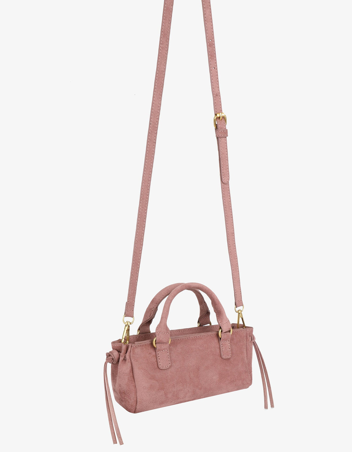 PEPPER MINI SATCHEL FAUX SUEDE BERRY - REMI/REID