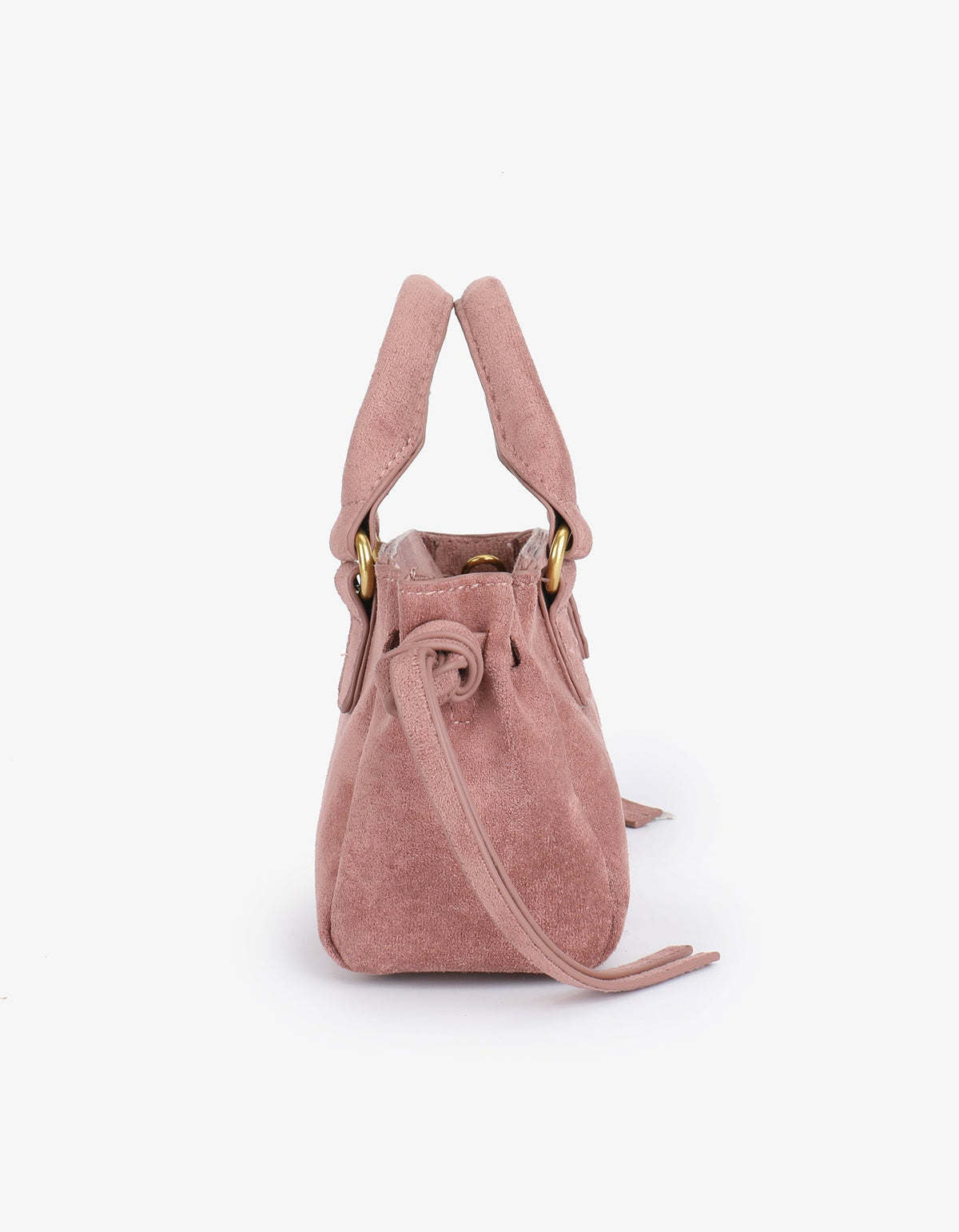 PEPPER MINI SATCHEL FAUX SUEDE BERRY - REMI/REID