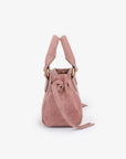 PEPPER MINI SATCHEL FAUX SUEDE BERRY - REMI/REID
