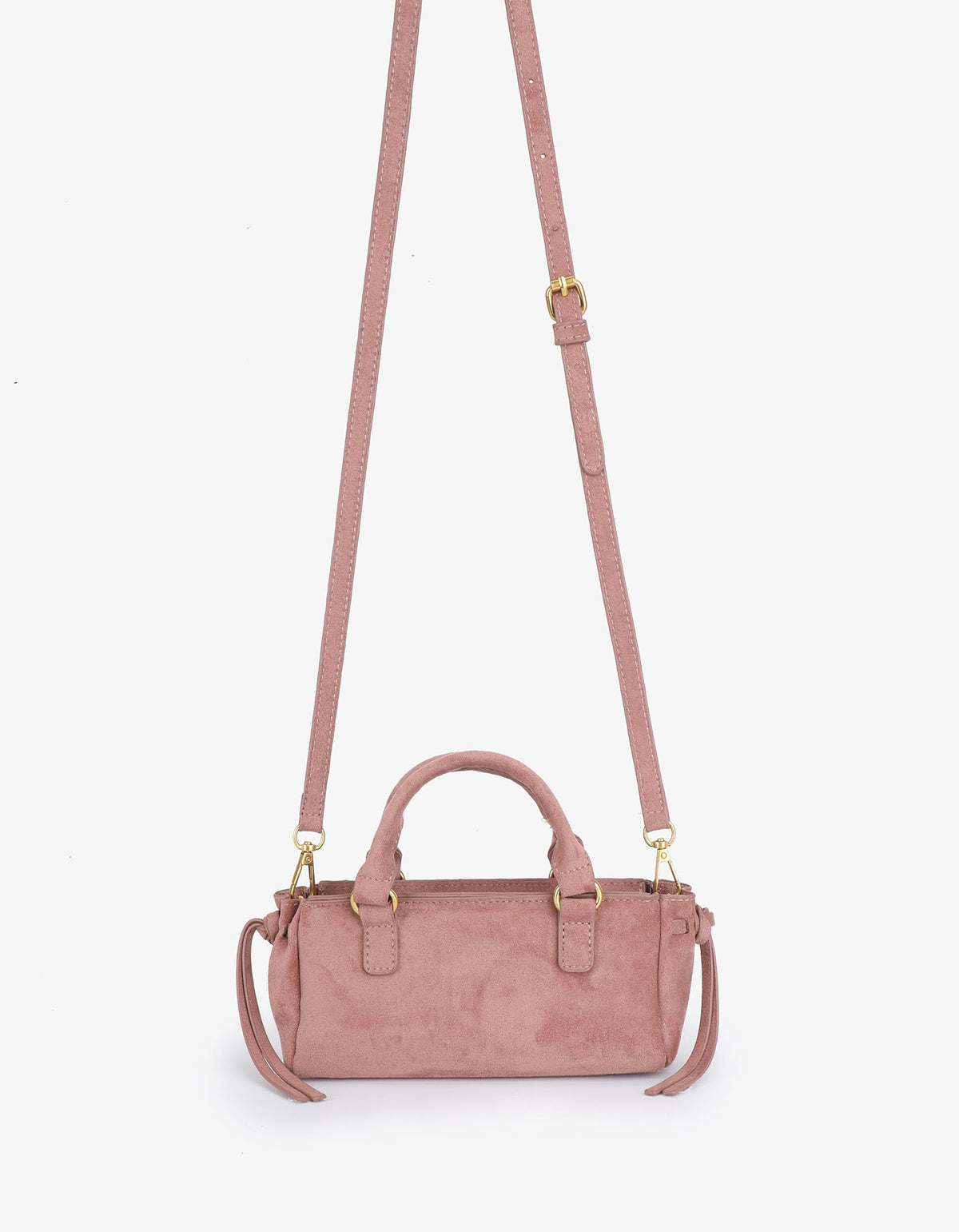 PEPPER MINI SATCHEL FAUX SUEDE BERRY - REMI/REID