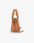 PEPPER MINI SATCHEL FAUX SUEDE CAMEL - REMI/REID