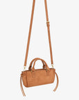 PEPPER MINI SATCHEL FAUX SUEDE CAMEL - REMI/REID