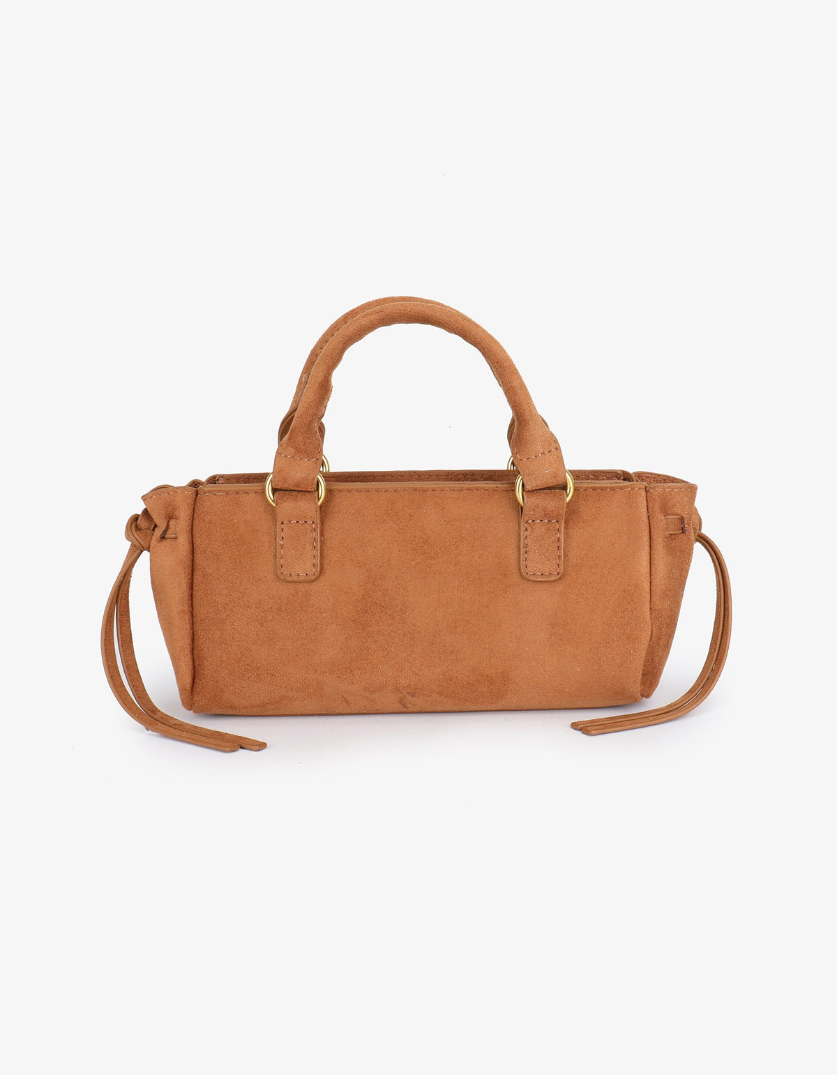PEPPER MINI SATCHEL FAUX SUEDE CAMEL - REMI/REID