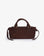 PEPPER MINI SATCHEL FAUX SUEDE CHOCOLATE - REMI/REID
