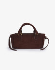 PEPPER MINI SATCHEL FAUX SUEDE CHOCOLATE - REMI/REID