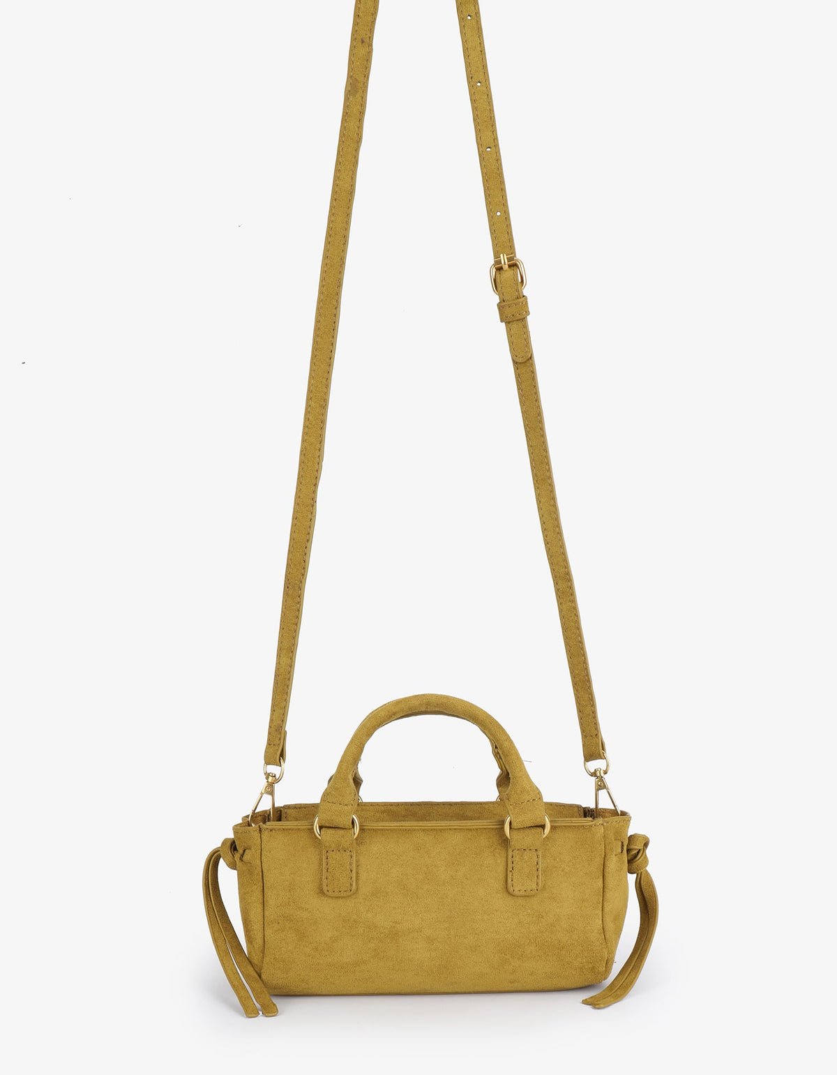 PEPPER MINI SATCHEL FAUX SUEDE DARK CHARTRUESE - REMI/REID