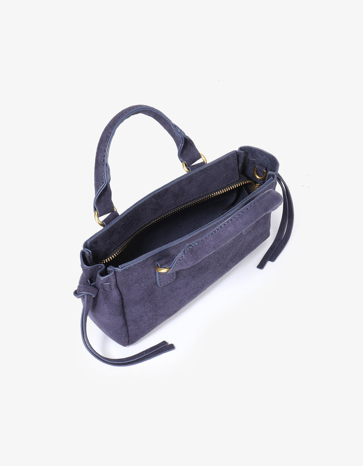 PEPPER MINI SATCHEL FAUX SUEDE NAVY - REMI/REID
