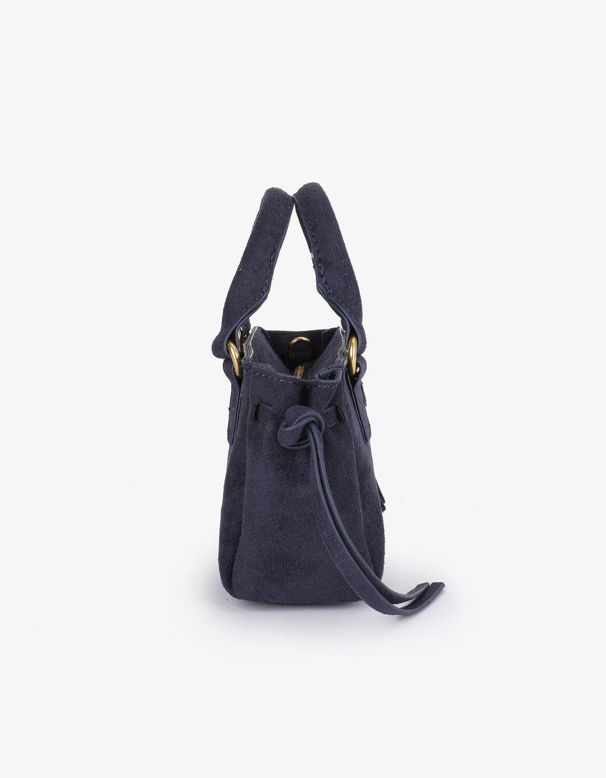PEPPER MINI SATCHEL FAUX SUEDE NAVY - REMI/REID