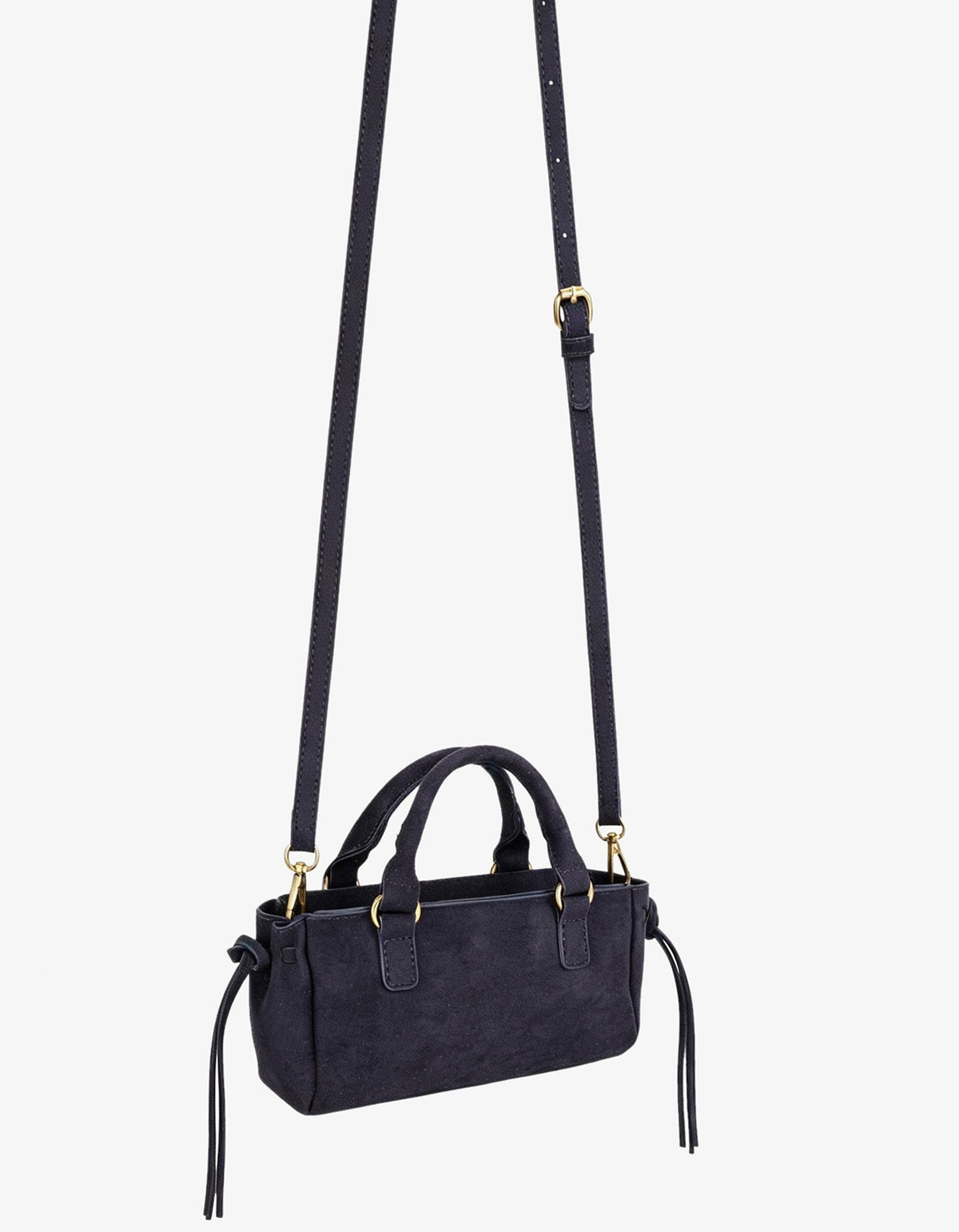 PEPPER MINI SATCHEL FAUX SUEDE NAVY - REMI/REID
