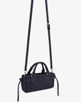 PEPPER MINI SATCHEL FAUX SUEDE NAVY - REMI/REID