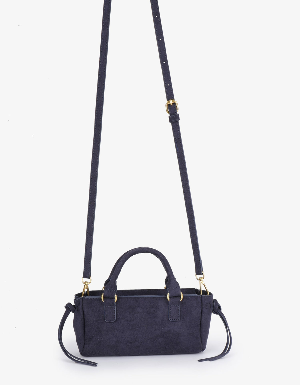 PEPPER MINI SATCHEL FAUX SUEDE NAVY - REMI/REID