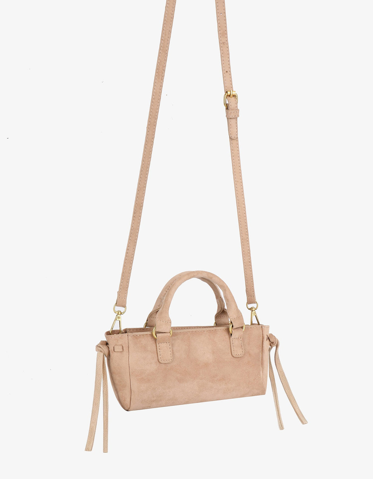 PEPPER MINI SATCHEL FAUX SUEDE TAN - REMI/REID