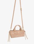 PEPPER MINI SATCHEL FAUX SUEDE TAN - REMI/REID