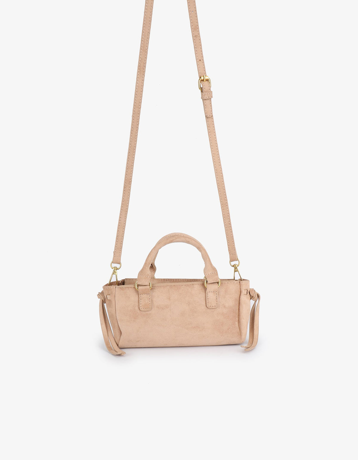 PEPPER MINI SATCHEL FAUX SUEDE TAN - REMI/REID