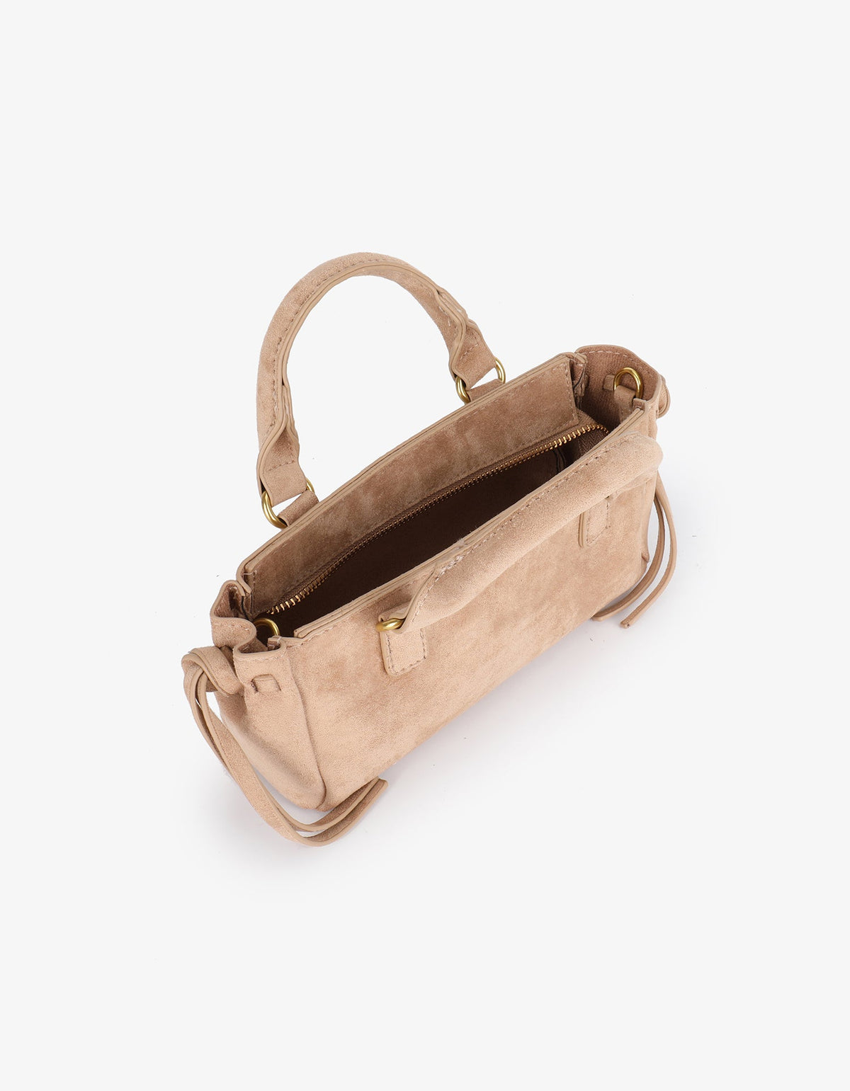 PEPPER MINI SATCHEL FAUX SUEDE TAN - REMI/REID