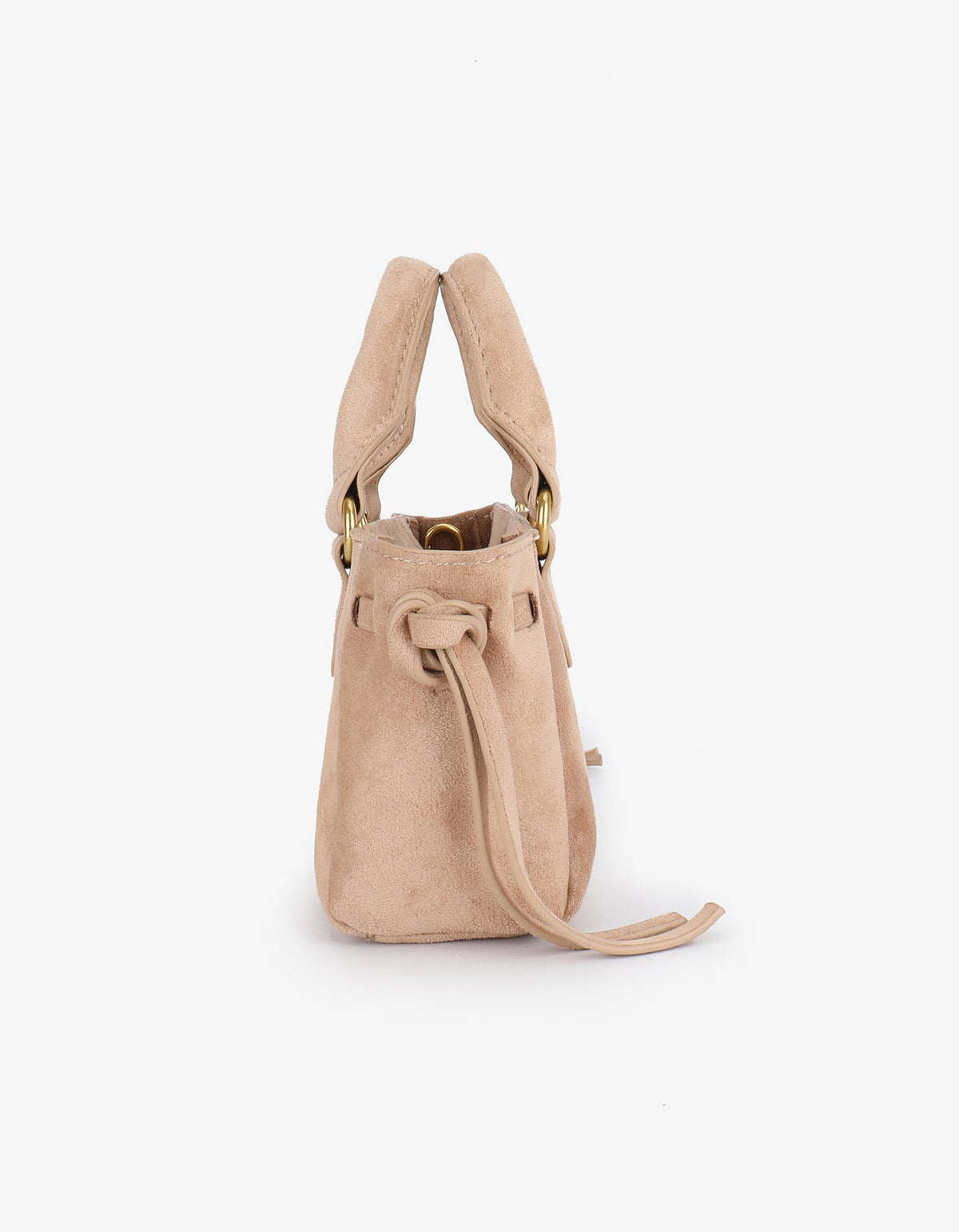 PEPPER MINI SATCHEL FAUX SUEDE TAN - REMI/REID