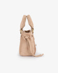 PEPPER MINI SATCHEL FAUX SUEDE TAN - REMI/REID
