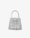 PERRIE BUCKET MINI WOVEN SQUARE HI SHINE SILVER - REMI/REID