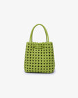 PERRIE BUCKET MINI WOVEN SQUARE LIME - REMI/REID