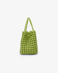 PERRIE BUCKET MINI WOVEN SQUARE LIME - REMI/REID
