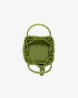 PERRIE BUCKET MINI WOVEN SQUARE LIME - REMI/REID