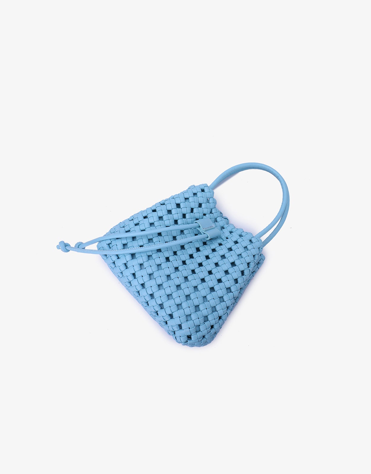 PERRIE BUCKET MINI WOVEN SQUARE SKY BLUE - REMI/REID