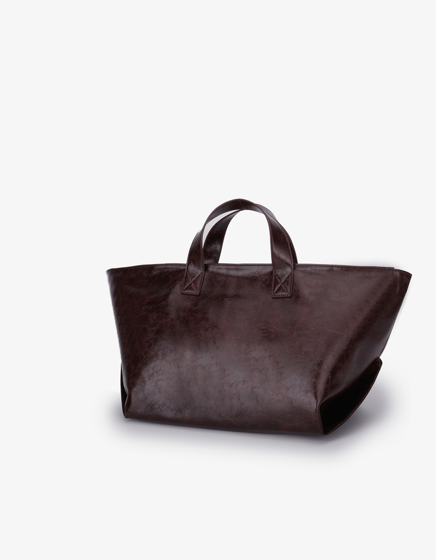 PLAISIR TOTE WAXED OXBLOOD - REMI/REID