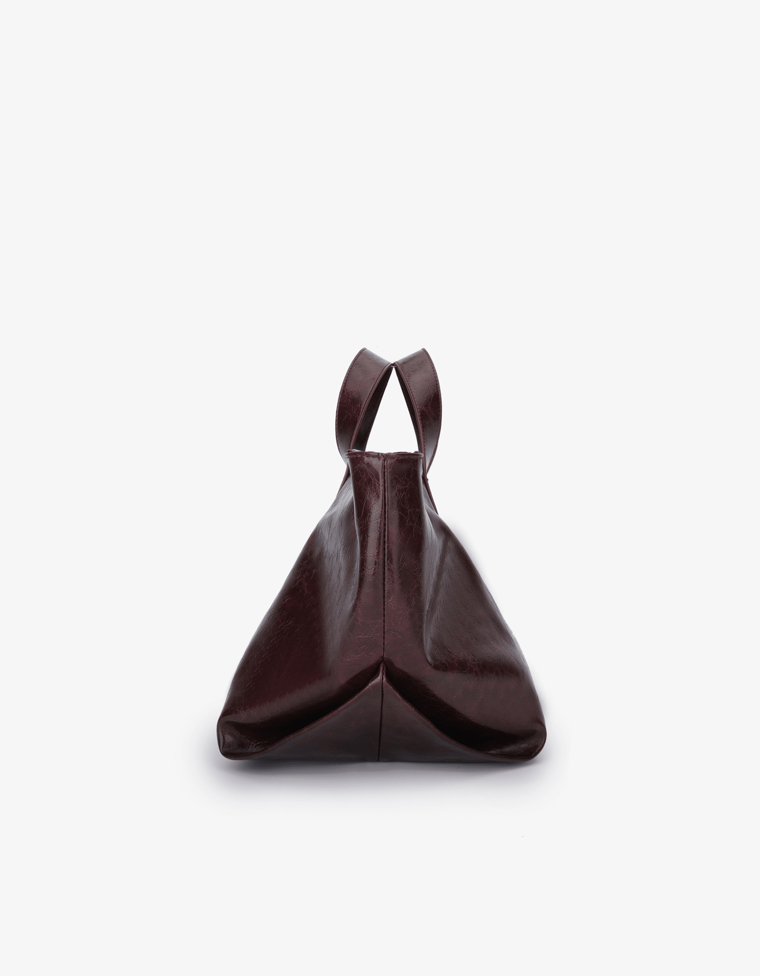 PLAISIR TOTE WAXED OXBLOOD - REMI/REID