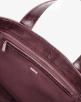 PLAISIR TOTE WAXED OXBLOOD - REMI/REID
