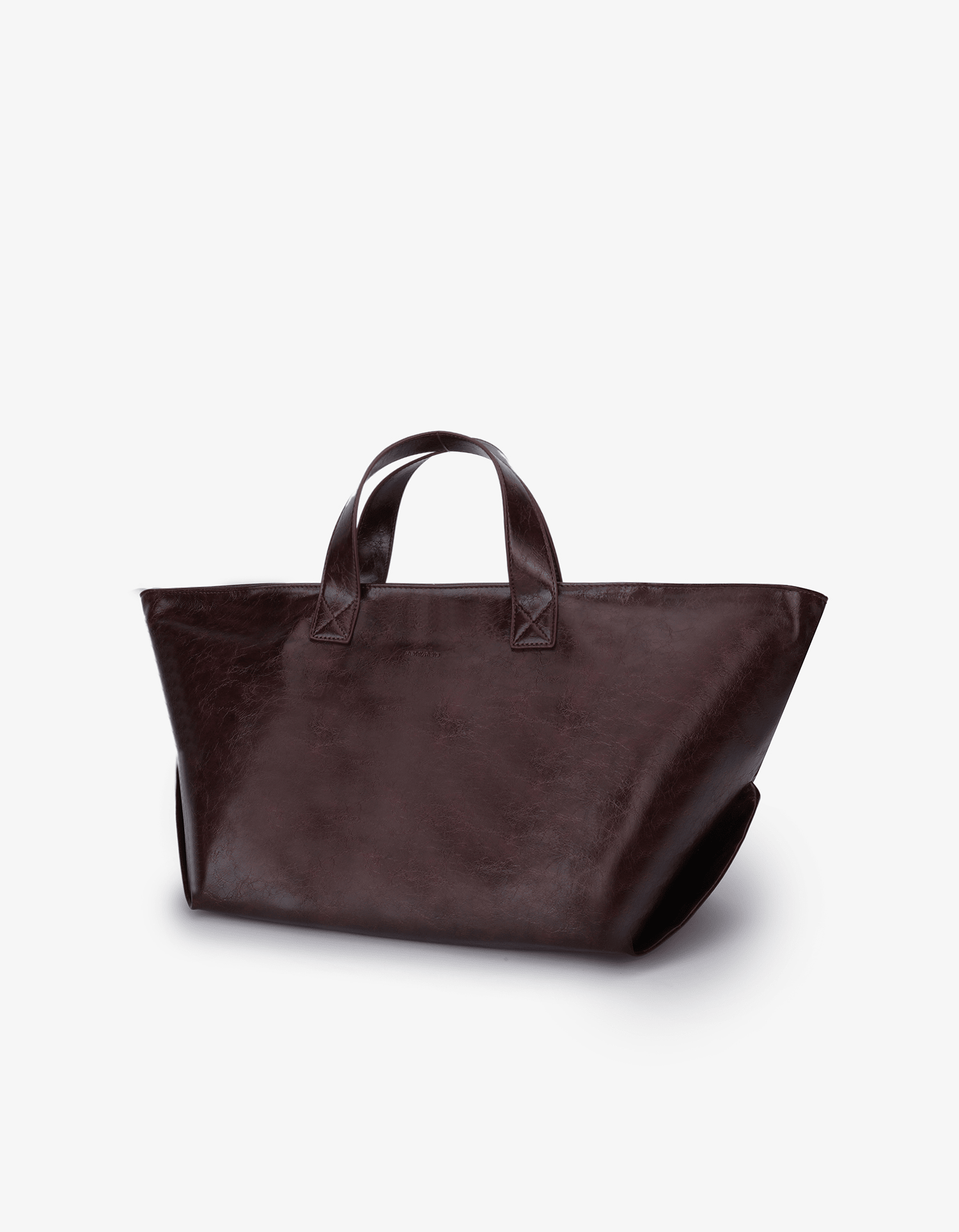 PLAISIR TOTE WAXED OXBLOOD - REMI/REID