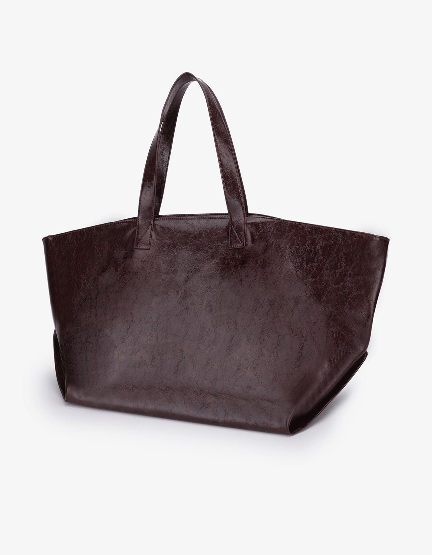 PLAISIR TOTE WAXED XL OXBLOOD - REMI/REID