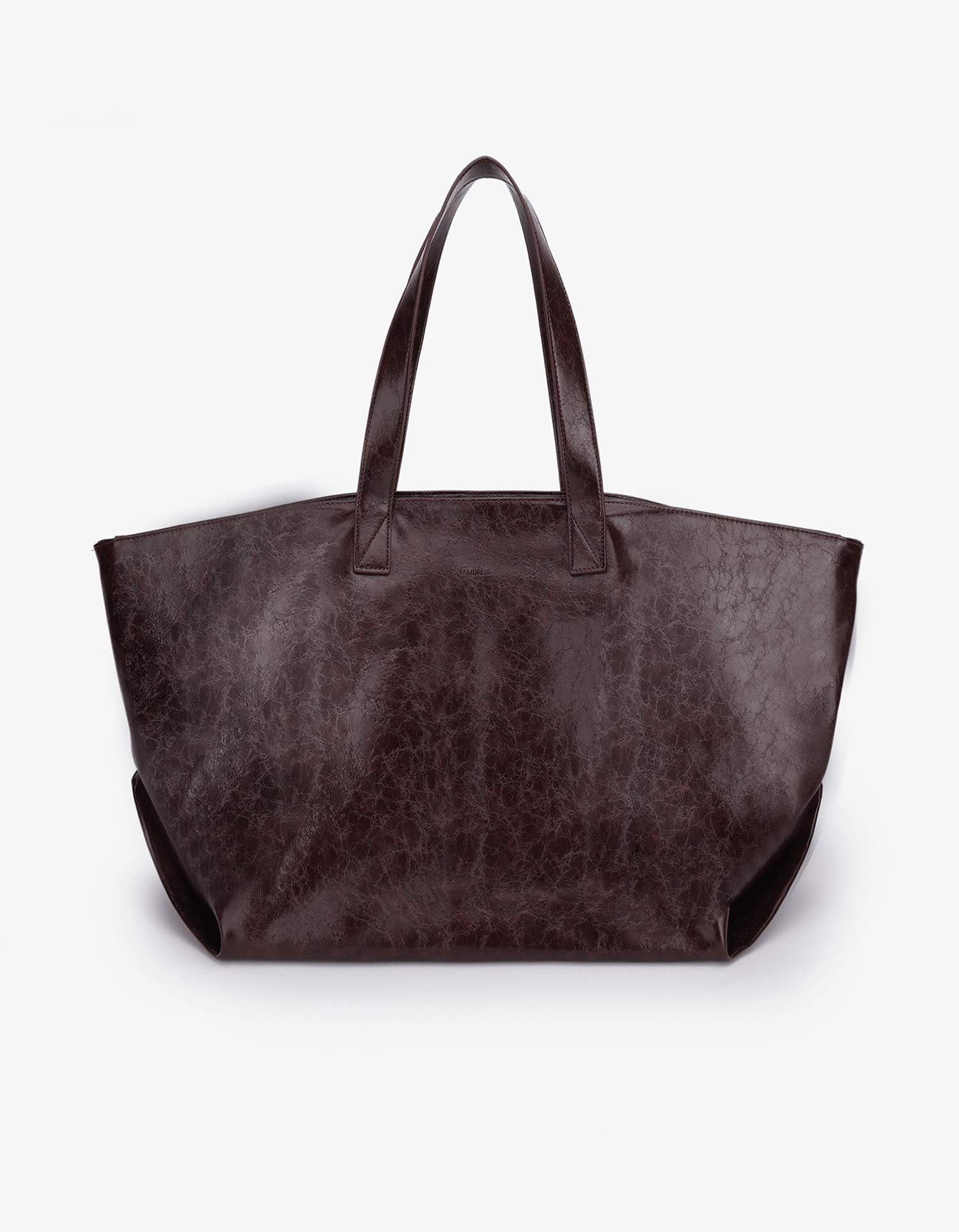 PLAISIR TOTE WAXED XL OXBLOOD - REMI/REID