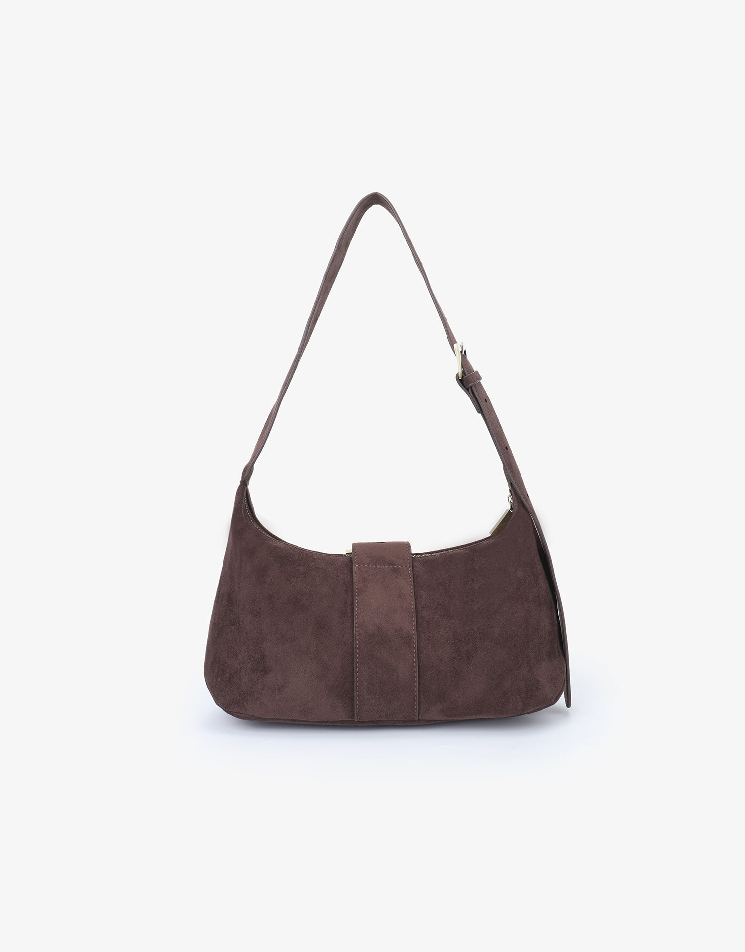 SANA SHOULDER FAUX SUEDE CHOCOLATE - REMI/REID